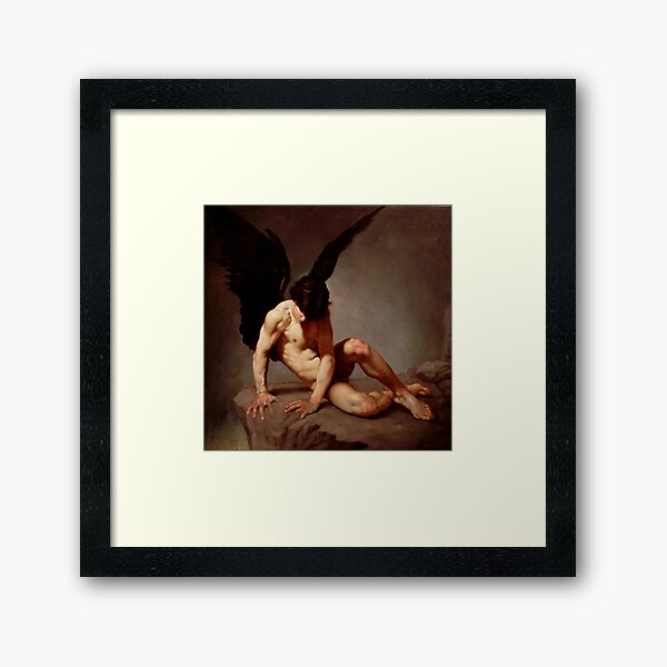Fallen angel by Roberto Ferri Framed Art Print