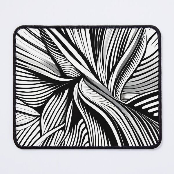 Item preview, Leaves pattern. flower art. 5 in black and white. designed and sold by altohero.