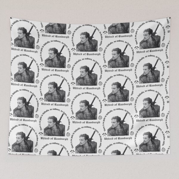 Item preview, Uhtred of Bamburgh Black and White Artwork designed and sold by ecdato.