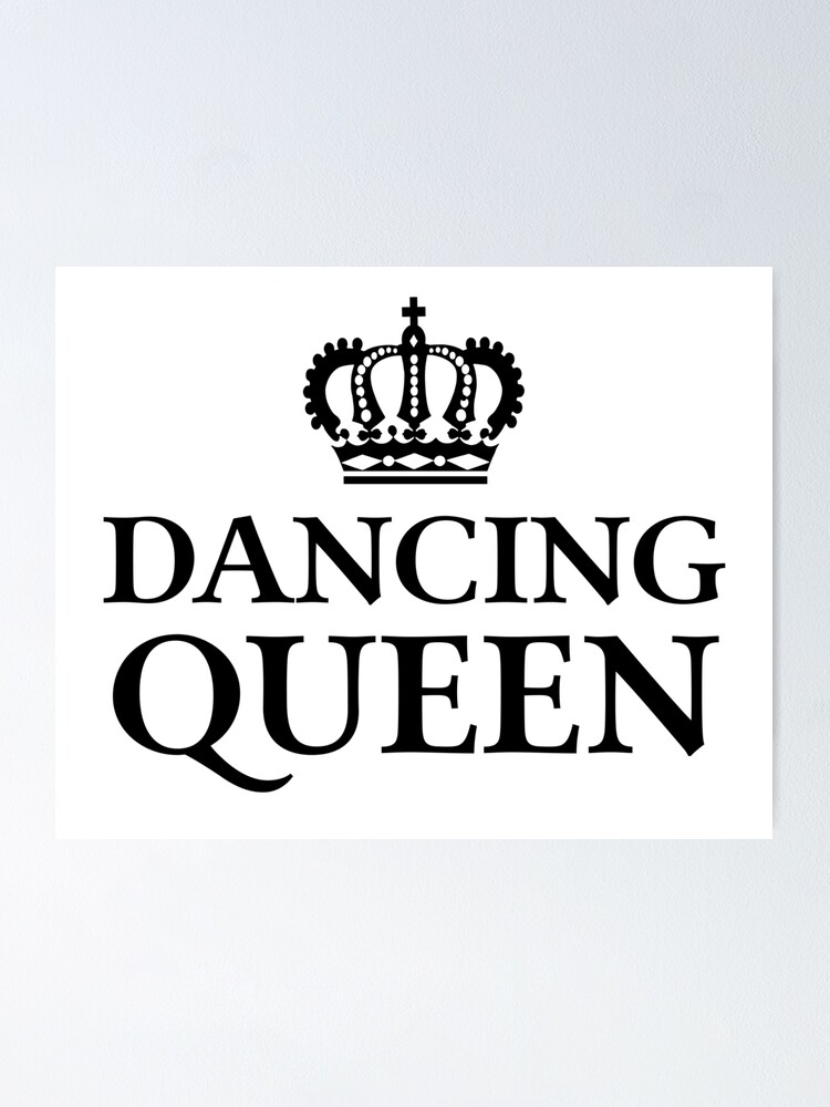 Dancing Queen Text With Crown Stock Illustration - Download Image