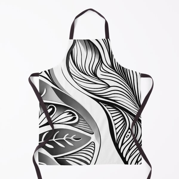 Item preview, Leaf pattern. Black and white floral art. 6 designed and sold by altohero.