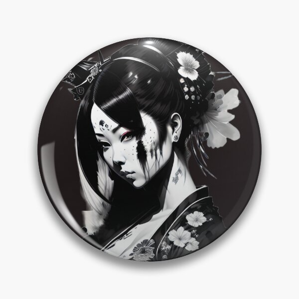 Item preview, Black and White Geisha Tattoo designed and sold by Smitherland17.