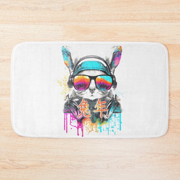Item preview, Celebrate Chinese New Year with a Colorful DJ Rabbit Portrait designed and sold by MLArtifex.