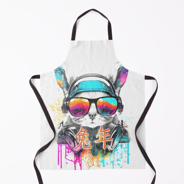 Item preview, Celebrate Chinese New Year with a Colorful DJ Rabbit Portrait designed and sold by MLArtifex.
