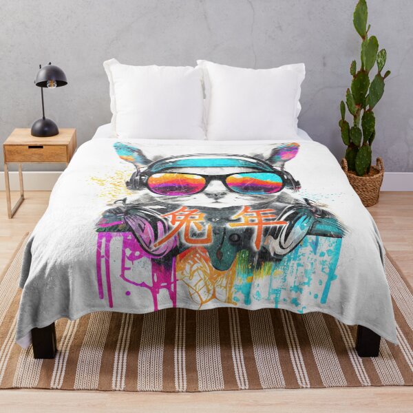 Item preview, Celebrate Chinese New Year with a Colorful DJ Rabbit Portrait designed and sold by MLArtifex.