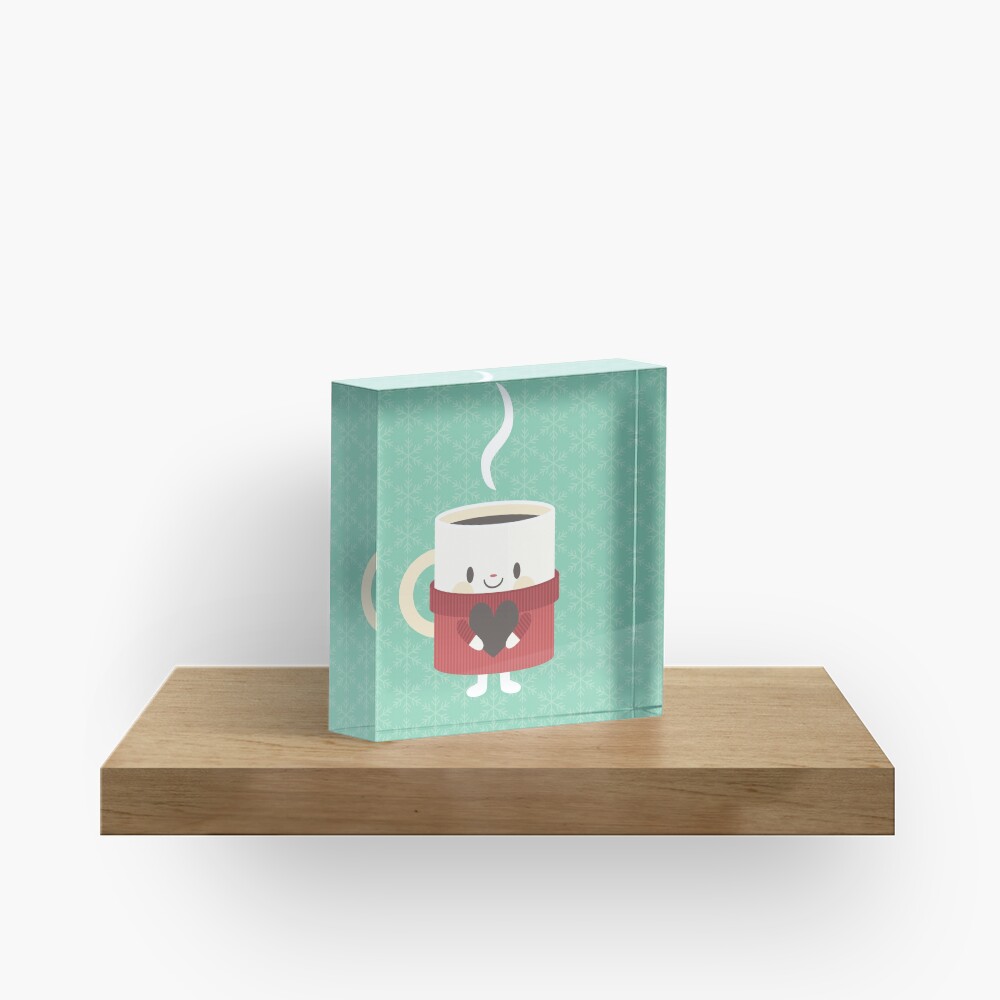 Cute hot cocoa mug Acrylic Block