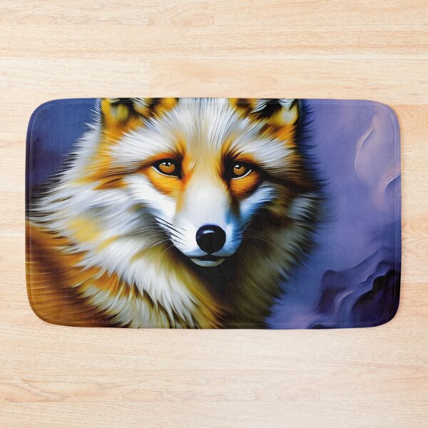 Item preview, White and Orange Fox portrait, impasto, Ai Generated Art  designed and sold by ACC .