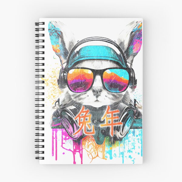 Item preview, Celebrate Chinese New Year with a Colorful DJ Rabbit Portrait designed and sold by MLArtifex.