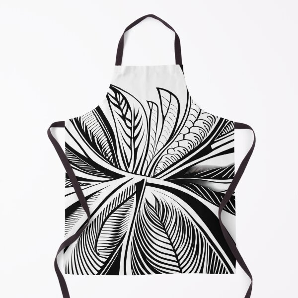 Item preview, Leaf pattern. Black and white floral art. 7 designed and sold by altohero.