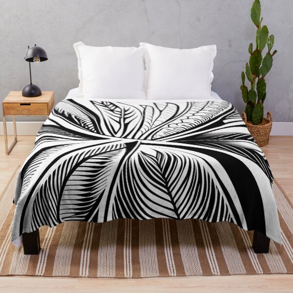 Item preview, Leaf pattern. Black and white floral art. 7 designed and sold by altohero.