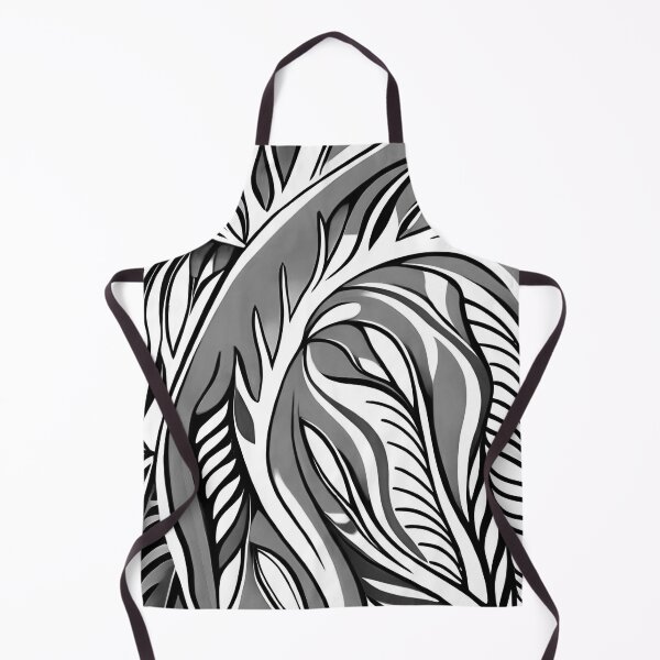 Item preview, Leaves pattern. Black and White Floral Art 8 designed and sold by altohero.