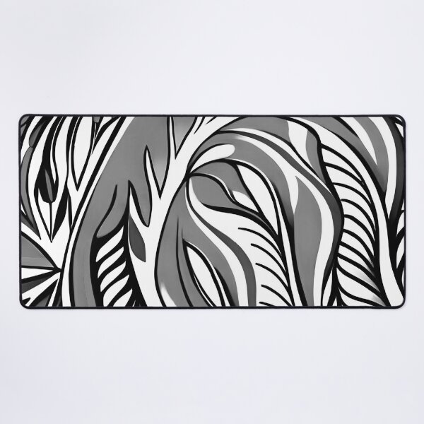 Item preview, Leaves pattern. Black and White Floral Art 8 designed and sold by altohero.