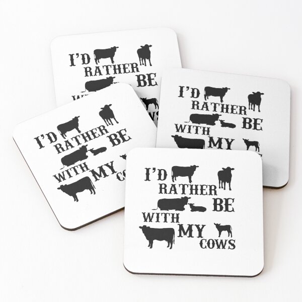 Item preview, I'd Rather Be With My Cows (Black) designed and sold by Classiccustoms.