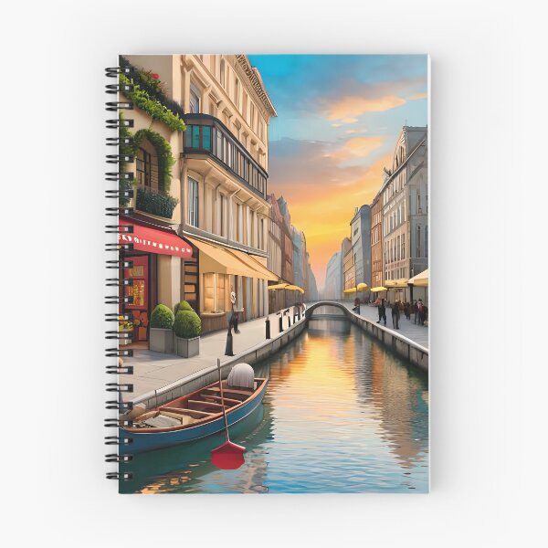 Item preview, market between city river paining designed and sold by basitcv.