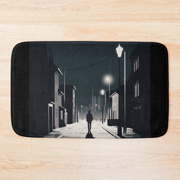 Item preview, Midnight Stroll: Cityscape Urban Art Minimalism Street Photography Quiet Serene  designed and sold by DigiNook.