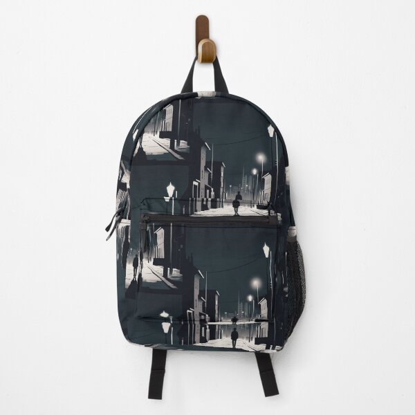 Item preview, Midnight Stroll: Cityscape Urban Art Minimalism Street Photography Quiet Serene designed and sold by DigiNook.