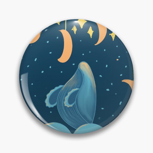 Item preview, Good night dolphin moon star and sea designed and sold by Daizydrawshop.