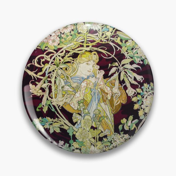 Item preview, Woman with Daisy (ca. 1898 or 1900) by Alphonse Maria Mucha under CC0 license. designed and sold by paulo silveira.