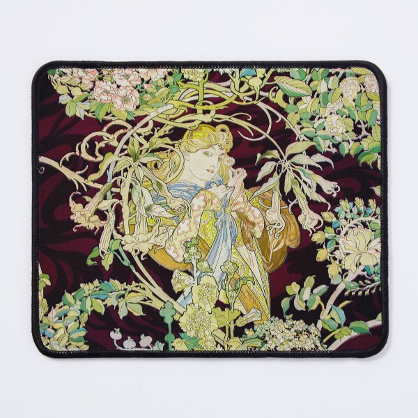 Item preview, Woman with Daisy (ca. 1898 or 1900) by Alphonse Maria Mucha under CC0 license. designed and sold by paulo silveira.