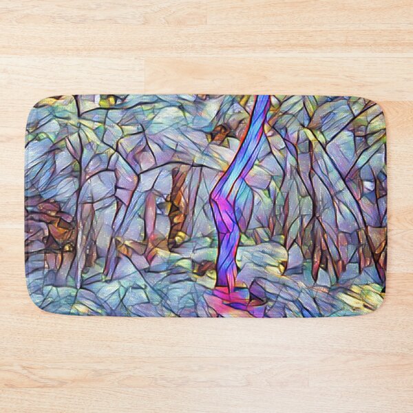 Item preview, The Crooked Tree In Blue designed and sold by RiverDeeDesigns.