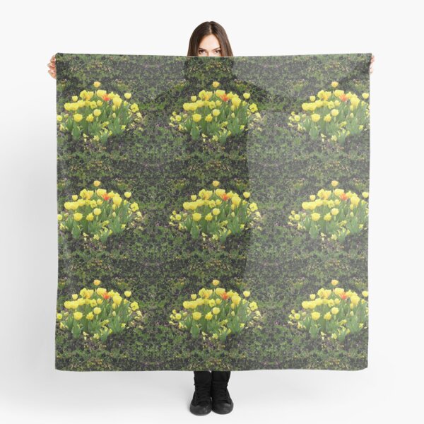 Floriade - Yellow Tulip Flower Bed Scarf