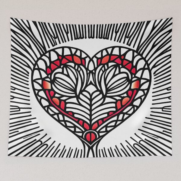 Item preview, Flower heart. Exclusive design designed and sold by altohero.