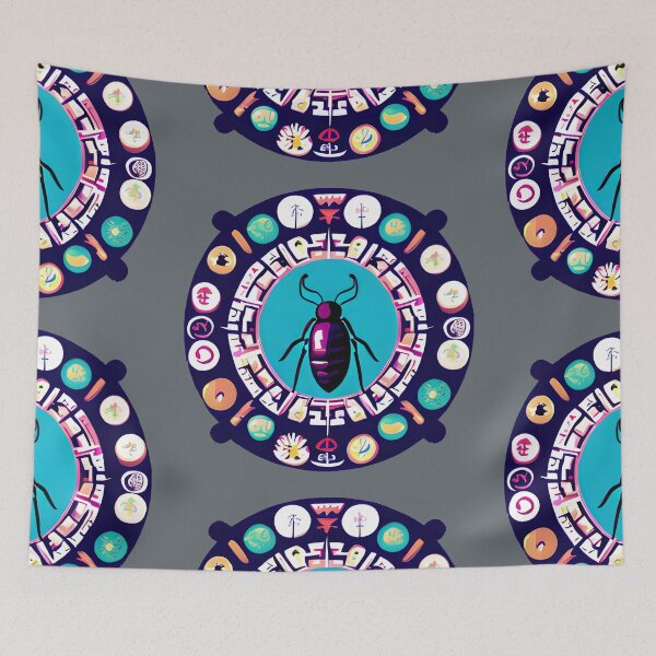 Item preview, tribal beetle designed and sold by Chubuter.