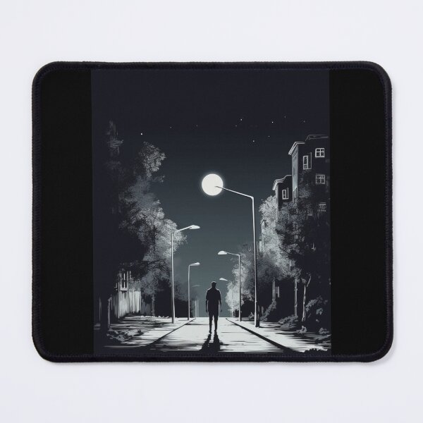 Item preview, Midnight Stroll: Cityscape Urban Art Minimalism Street Photography Quiet Serene designed and sold by DigiNook.
