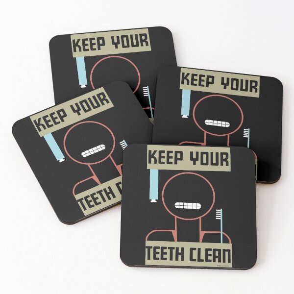 Item preview, Keep Your Teeth Clean vintage poster from 1938 designed and sold by ArchimedesPrime.