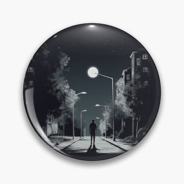 Item preview, Midnight Stroll: Cityscape Urban Art Minimalism Street Photography Quiet Serene  designed and sold by DigiNook.