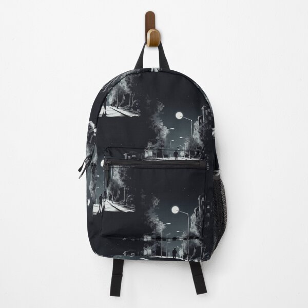 Item preview, Midnight Stroll: Cityscape Urban Art Minimalism Street Photography Quiet Serene designed and sold by DigiNook.