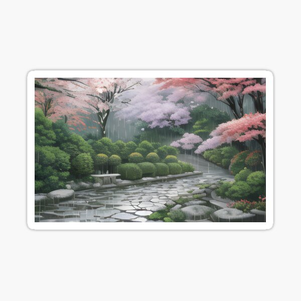 Item preview, Misty Garden Walk designed and sold by ShogunShiroShop.
