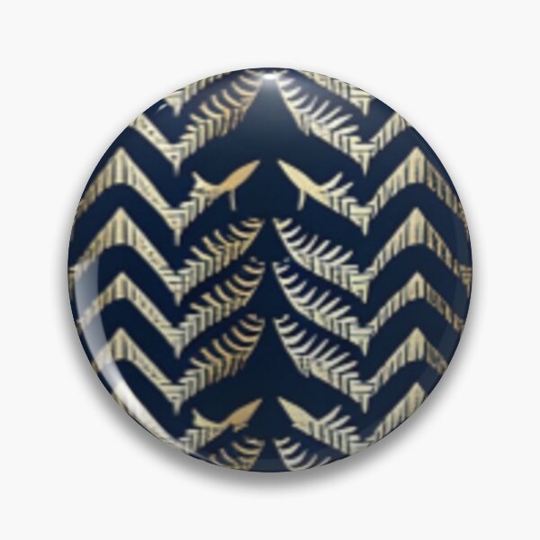 Item preview, Fishbone Navy Pattern designed and sold by PrintPalace23.
