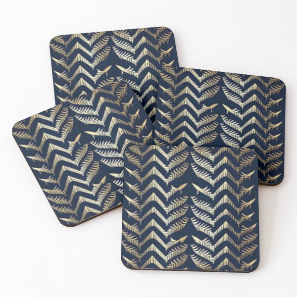 Item preview, Fishbone Navy Pattern designed and sold by PrintPalace23.