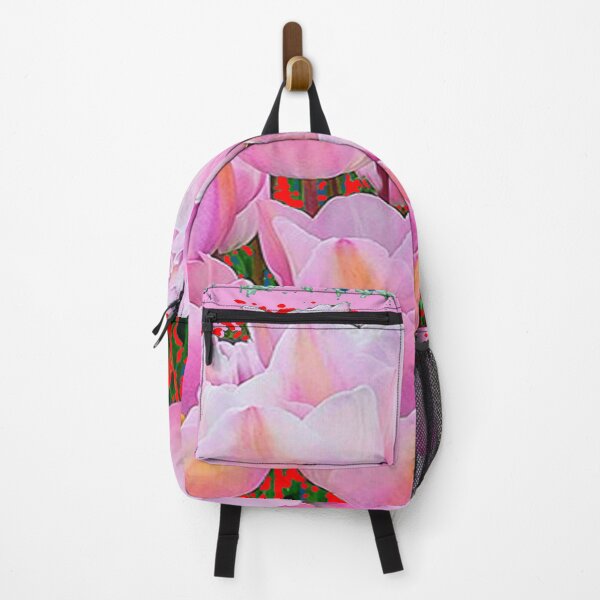 Item preview, MODERN  ABSTRACT PINK SPRING TULIPS GARDEN ART designed and sold by sharlesart.