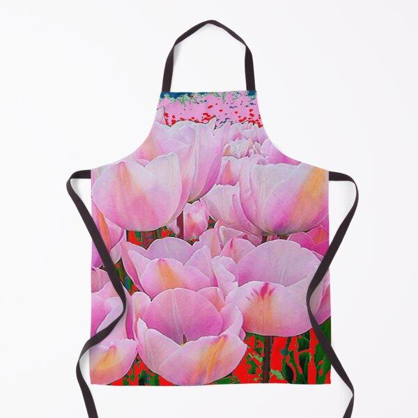 Item preview, MODERN ABSTRACT PINK SPRING TULIPS GARDEN ART designed and sold by sharlesart.