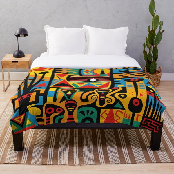 Artikelvorschau, Ein farbenfrohes Design mit afrikanischen Motiven entworfen und verkauft von ColorDesign38.
