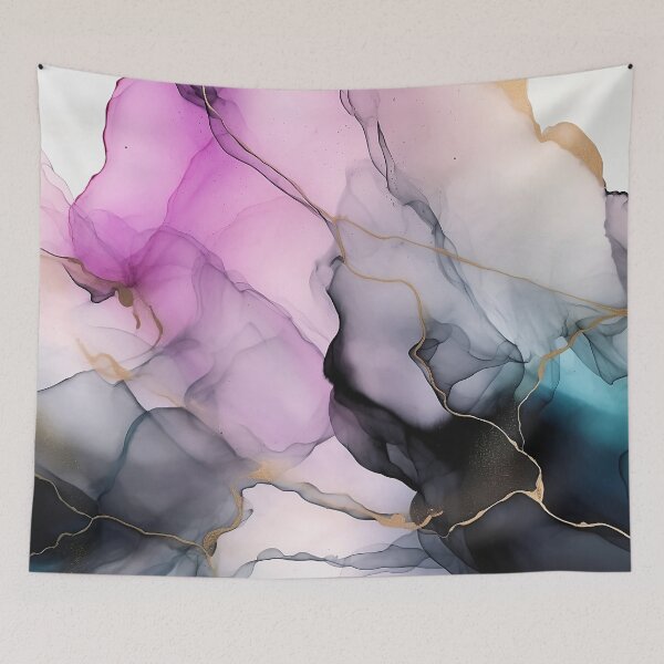 Item preview, Flamingo Bayou - Abstract Alcohol Ink Art designed and sold by inkvestor.