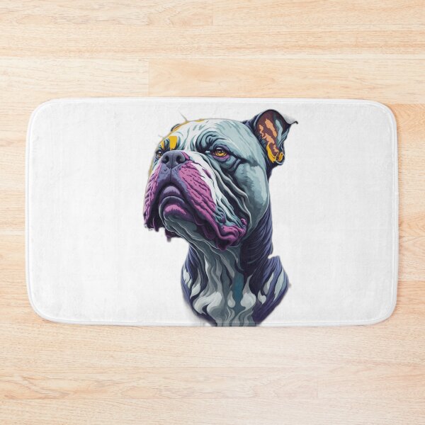 Item preview, Intricately Detailed American Bully Head Splash Art with Epic Roar and Colorful Paint designed and sold by madygunit.