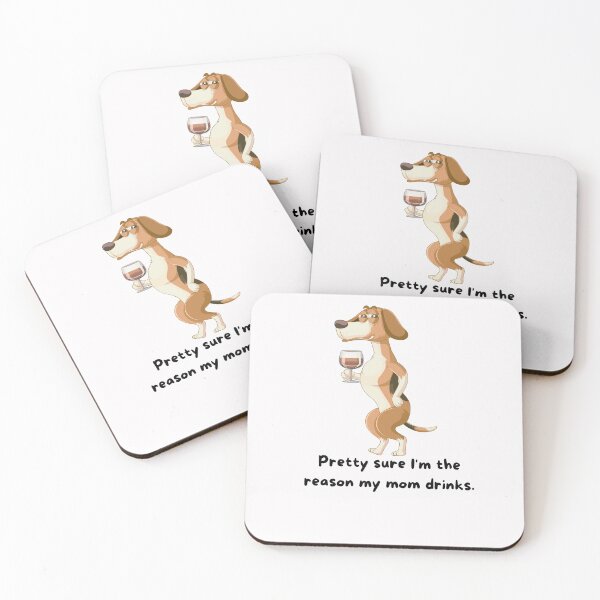 Item preview, I'm the Reason My Mom Drinks - Dog Wine - Relative Humor - Family Funny   designed and sold by AncestralEchoes.