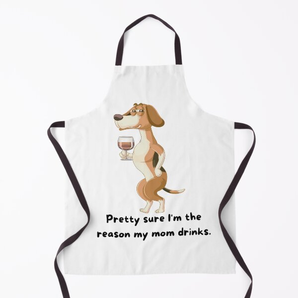 Item preview, I'm the Reason My Mom Drinks - Dog Wine - Relative Humor - Family Funny   designed and sold by AncestralEchoes.