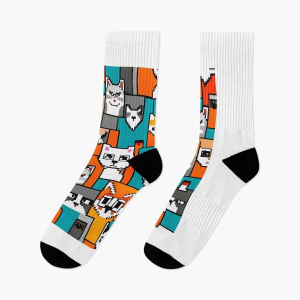 Item preview, Seamless pattern with cats in pixel art style. Vector illustration. designed and sold by LooperSDart.