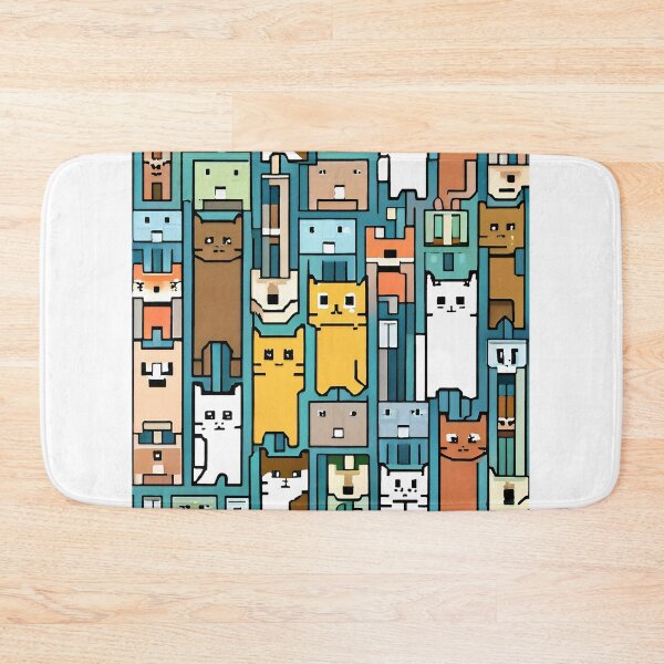 Item preview, Seamless pattern with cats in the city. Vector illustration. designed and sold by LooperSDart.