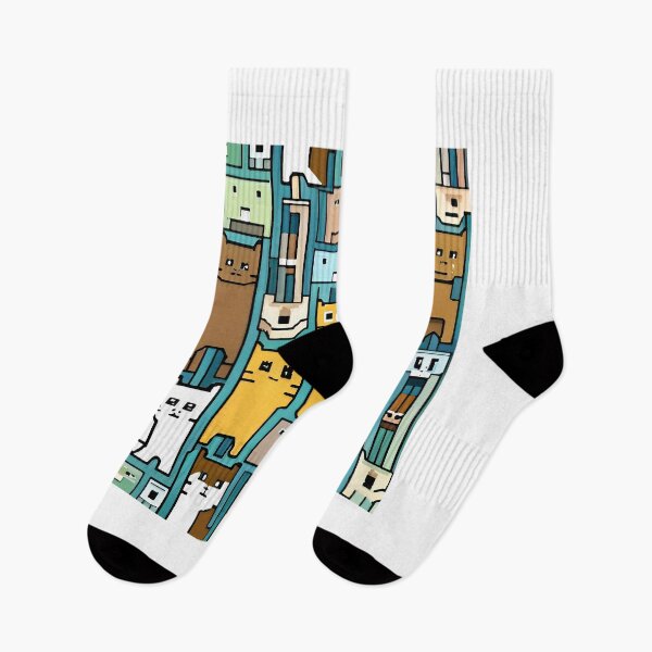 Item preview, Seamless pattern with cats in the city. Vector illustration. designed and sold by LooperSDart.