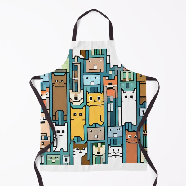 Artikelvorschau, Seamless pattern with cats in the city. Vector illustration. entworfen und verkauft von LooperSDart.