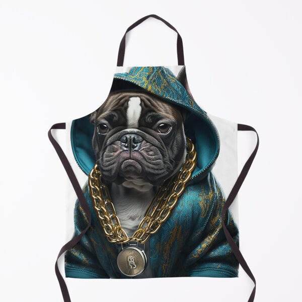 Item preview, Hip hop style french bulldog with gold chain designed and sold by DailyINVENTOR.