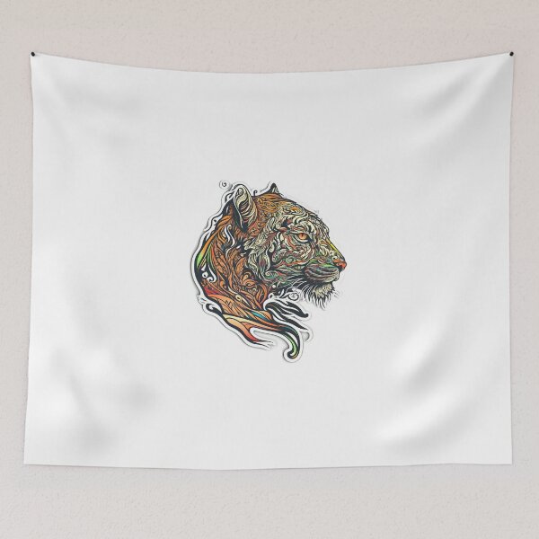 Item preview, Beautiful Abstract Tiger Face Art designed and sold by PeteRascal.