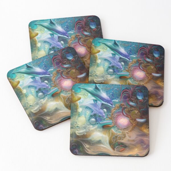 Item preview, Two Dolphins In The Deep Blue Sea designed and sold by IZiets.