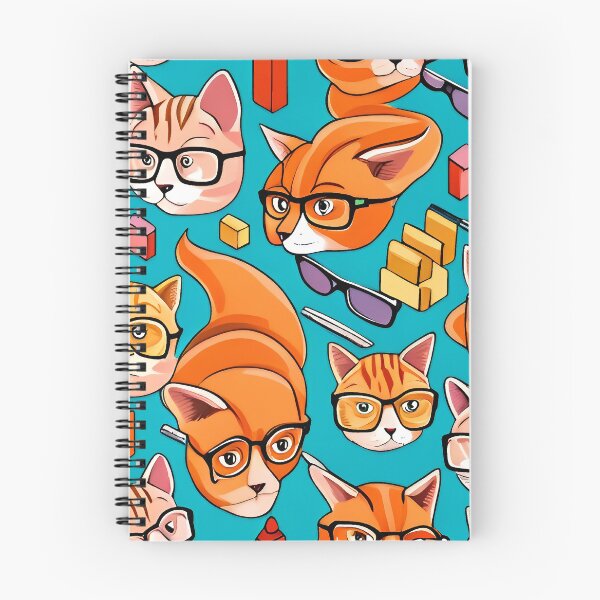 Item preview, Seamless pattern with cute cats in glasses. Vector illustration. designed and sold by LooperSDart.