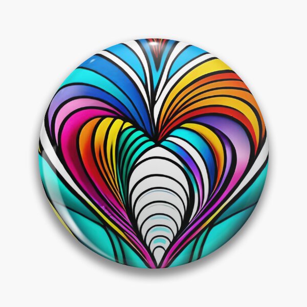 Item preview, multicolored heart. Futuristic Art designed and sold by altohero.
